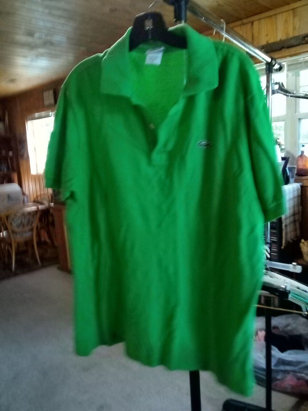 Lacoste Polo Shirt 6 Green Cotton Classic Short Sleeve